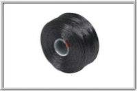 S-Lon, Size D, Beading Thread, Fdelgarn, charocoal grey, 1 Spule